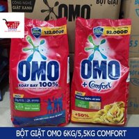 1 Thùng (3 gói) Bột Giặt Omo Hệ bọt thông minh 5,7kg