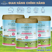 [1 Thùng 3 lon] Sữa công thức Hữu cơ chứa đạm A2 Ocean Road Dairies số 2 (900g) - Thương hiệu Úc