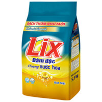 1 thùng 3 túi Bột giặt Lix Hương nước hoa
