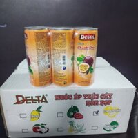1 thùng 30 lon Nước ép Chanh dây Delta loại 240ml