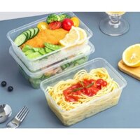 1 THÙNG 300 BỘ - HỘP NHỰA TRONG SUỐT HÌNH CHỮ NHẬT 550ML - TIẾN ĐỨC