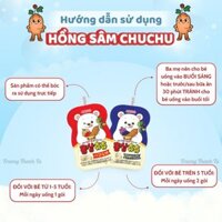 [1 Thùng 40 Gói]  Nước Hồng Sâm Chu Chu Hàn Quốc Chính Hãng, Hồng Sâm Dạng Gói Giúp Bé Ăn Ngon, Tăng Sức Đề Kháng Cho
