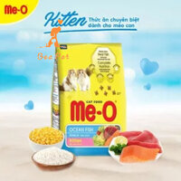 [1 THÙNG 6 GÓI] Hạt khô Me-o Kitten vị cá biển - thức ăn hạt cho mèo con gói 1.1kg