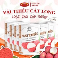 1 Thùng 6 lon vải ngâm nước đường Cát Long
