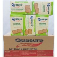 (1 Thùng) Bánh qui sữa Quasure Light HG 140gr(24 hộp)-Thực Phẩm Dành Cho người ăn kiêng,tiểu đường