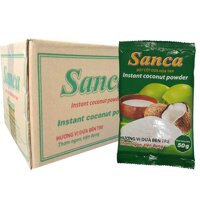 1 Thùng Bột cốt dừa Sanca 50g ( 60 gói )