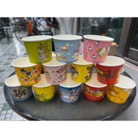 1 THÙNG - Cốc Giấy Đựng Cháo Dinh Dưỡng Cho Bé Size 360ml - 480ml Có Nắp - Ly Giấy Dùng 1 Lần Chịu Nhiệt Tốt