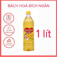 1 thùng dầu ăn happi koki 1 lít( thùng 12 chai)