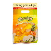 1 Thùng Gồm 24 Gói Thạch Cherish Lai Phú Mix 3 Vị (Xoài, Mãng Cầu, Thơm) 405gram