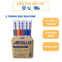 1 THÙNG KEO SILICON APOLLO A100, A200, A300, A500, A600 ( thùng 25 chai)