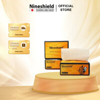 1 thùng khăn giấy ăn vệ sinh đa năng Nineshield gấu trúc 3 lớp an toàn cho da em bé (10 gói)
