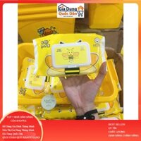 1 Thùng khăn ướt con vịt bịch con ong lau đa năng mẹ bé ND8386