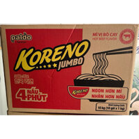 1 Thùng mì cay koreno vị bò cay. ( gồm 10 bịch 100 gói )