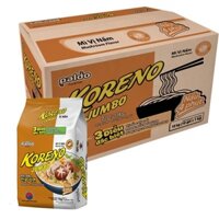 1 Thùng Mì KORENO JUMBO HÀN QUỐC GÀ/ TÔM/ BÒ CAY/ KIM CHI/ NẤM/ HẢI SẢN CAY 10 KG = 10 Bịch - Giao Xuyên Dịch Bệnh