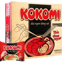 1 thùng mì tôm Kokomi tôm chua cay 30 gói