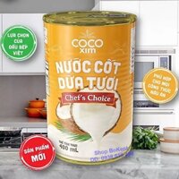 1 thùng Nước cốt dừa tươi từ 100% dừa nguyên chất Cocoxim Chef's Choice 400ml