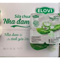 1 thùng sữa chua nha đam Elovi ( date mới)