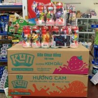1 thùng sữa chua uống kun 48 hộp×90ml hương cam/dâu