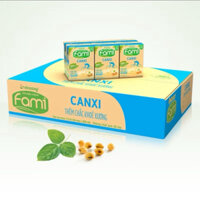 1 thùng sữa Đậu Nành Fami canxi, nguyên chất, canxi ít đường 1 thùng 36 hộp x 200ml sữa dinh dưỡng tốt cho sức khoẻ Milk