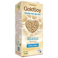 1 THÙNG SỮA ĐẬU NÀNH GOLDSOY GIÀU ĐẠM KHÔNG ĐƯỜNG - HỘP GIẤY 1L