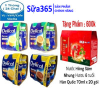 1 Thùng Sữa Delical = 24 Chai x 200ml ( Đủ vị : Vani, Cafe, Socola ) - Date Luôn Mới