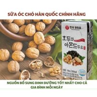 1 THÙNG SỮA HẠT ÓC CHÓ HẠNH NHÂN HÀN QUỐC 190ml. Date T8/2022