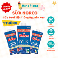 [1 Thùng] Sữa Tươi Norco Tiệt Trùng Nguyên Kem Nhập Khẩu Úc - Hỗ Trợ Tăng Cao Vượt Trội, Tăng Cân Toàn Diện Thùng 24 hộp