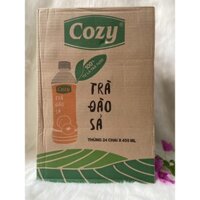 1 Thùng Trà Đào Sả Cozy /24 Chai *455ml