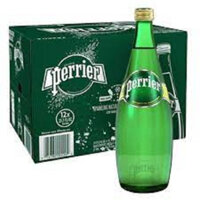1 thùng tương đương 12 chai thủy tinh nước khoáng thiên nhiên bổ sung ga từ nguồn hiệu Perrier 750ml
