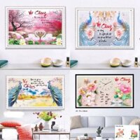 [1] Tranh đính đá thư pháp Vợ Chồng - tranh chưa đính đá