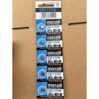 1 Vỉ 5 Viên Pin Maxell Nhật Bản Cho Đồng Hồ Đeo Tay Nhiều Kích Cỡ SR621SW  SR626SW  SR920SW  SR521SW  SR927SW  SR721SW  SR616SW  SR512SW - SR512SW 335