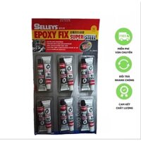 1 VỈ (6 CẶP) KEO DÁN SẮT 2 THÀNH PHẦN SELLEYS
