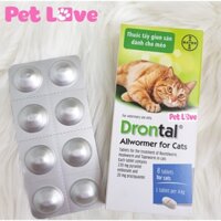 1 vỉ Drontal xổ giun sán cho mèo Đức, 8 viên