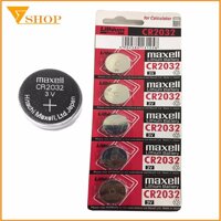 1 vỉ Pin CR2032  Maxell Lithium 3V Pin CR 2032 Lithium (1 vỉ 5 pin)