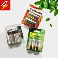 1 Vỉ Pin Đại Alkaline GP, Panasonic, Energizer Chính Hãng ( 1 Vỉ 2 Viên )