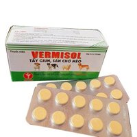 1 Viên sổ giun chó mèo Vermisol Hôp 6 vỉ x 10 viên