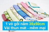 1 vỏ gối nằm 35x50cm MAYVIETXT1 vải thun lạnh mát mẻ mềm mịn (Giao mẫu ngẫu nhiên) [bonus]