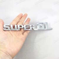 1 x ABS Chrome SUPER GL Logo Chữ Xe Bên cốp Sau Quốc Huy Miếng Dán Huy Hiệu Decal Cho TOYOTA HIACE
