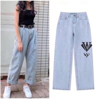 1 XANH NHẠT ->> QUẦN JEANS NỮ SUÔNG DÀI LƯNG CAO NHIỀU MÀU (VIET FASHION)