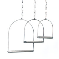 1 xích đu inox cao cấp nhập khẩu (phù hợp cho mọi dòng vẹt)có thanh ngang nhám mài móng