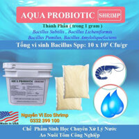 1 xô 5kg Men Vi Sinh BIO SHRIMP xử lý nước , cắt tảo mạnh,giảm nhớt bạt dùng hiệu quả trong nuôi tôm # túi tự tan 200g