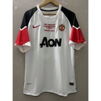10-11 Manchester United UCL ROONEY GIGGS BERBATOV Áo bóng đá sân khách cổ điển chất lượng hàng đầu Áo thun tùy chỉnh VIDIC