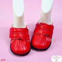 [10-12cm] Giày Tập Đi Chống Trượt Cho Bé - Đỏ Sọc Vàng Trắng GTCB