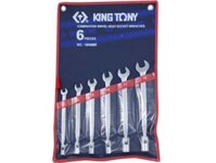 10-19mm Bộ cờ lê miệng 6 cái hệ mét Kingtony 1B06MR