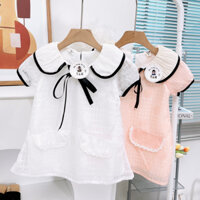 (10-20kg) Váy Ren Bé Gái Dáng Xòe Thiết Kế Xinh Xắn BaBoo Kids V035