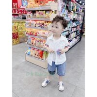 [10-22kg] Set cho bé trai stylis hàn quốc khoắc sơ mi