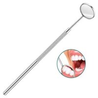 10-22mm Máy soi tai y tế bằng thép không gỉ gián tiếp ống soi nha khoa khám răng miệng gương bóng đèn ống nội soi ống kính