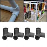10 % 3 cách PVC Phụ kiện ống nhựa bên phải góc Tee Kết nối góc 20 mm Đường kính bên trong màu trắng cho đồ nội thất Vườn nhà kính (Trắng)