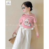 10-30kg set áo viền bèo mix quần suông xinh xắn cho bé gái