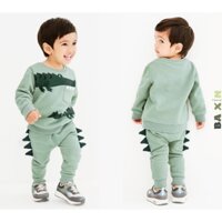 (10-30kg)Đồ bộ quần áo mùa đông 100% cotton chần bông dày  may 3D KHÔNG RA MÀU KHỒNG XÙ LÔNG cho bé trai